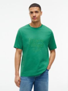 Tonal Graphic Jersey T-Shirt — Green 1