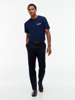 Back Logo Crew Neck T-Shirt — Blue 2
