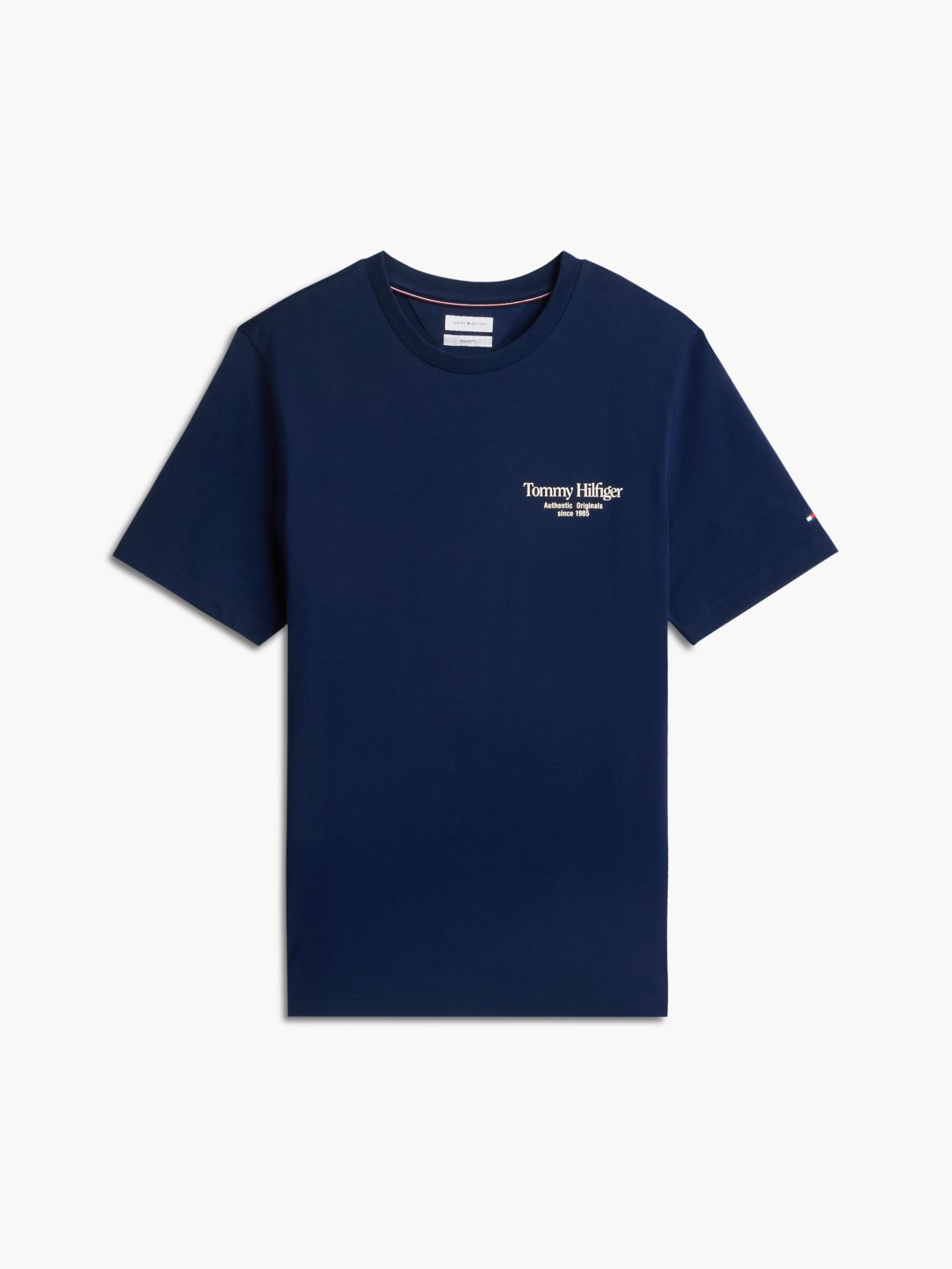 Back Logo Crew Neck T-Shirt — Blue