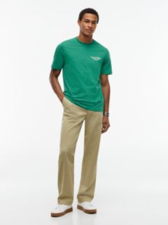 Back Logo Crew Neck T-Shirt — Green 2