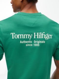 Back Logo Crew Neck T-Shirt — Green 4