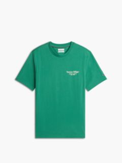 Back Logo Crew Neck T-Shirt — Green 6
