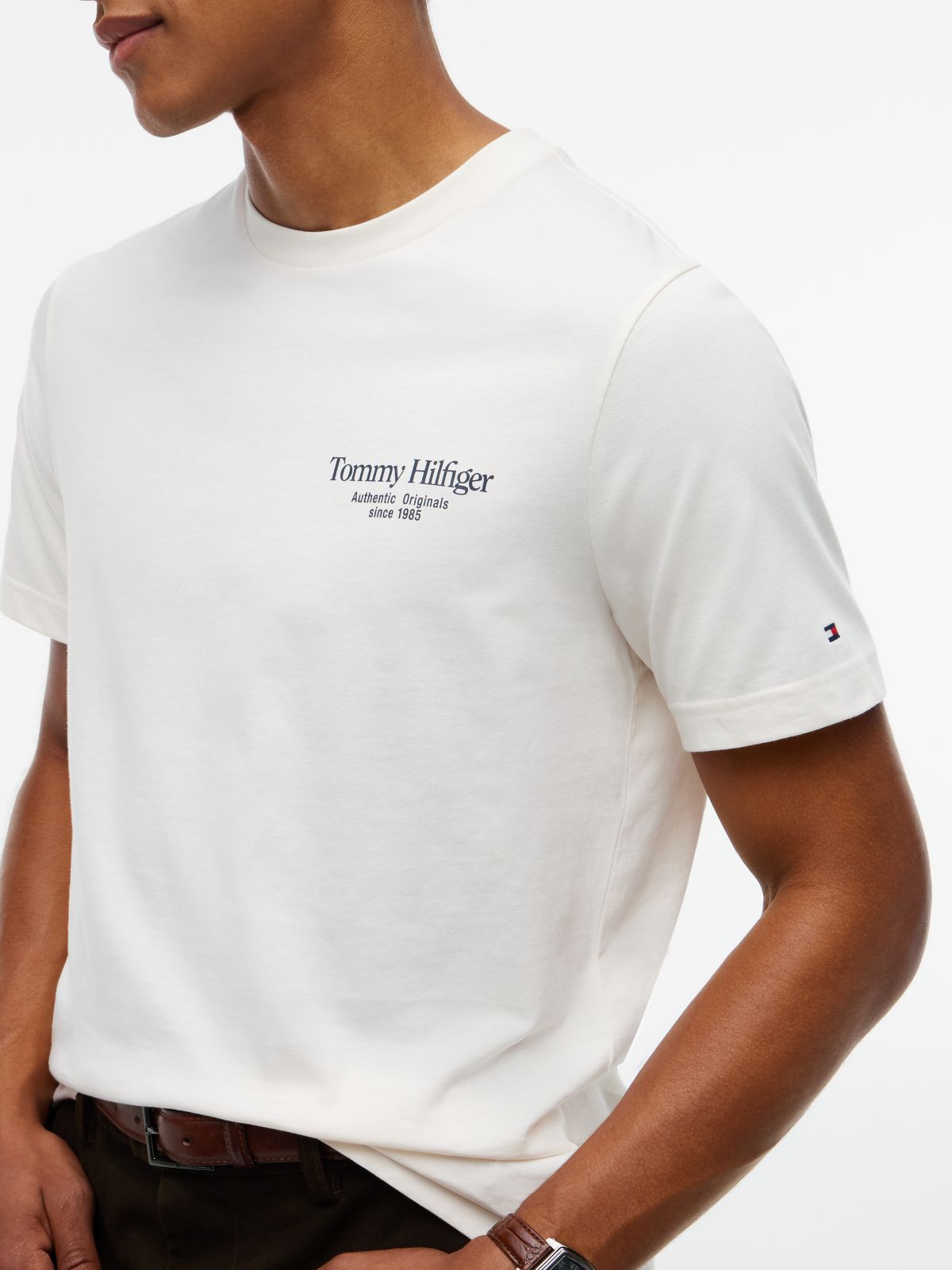 Back Logo Crew Neck T-Shirt — Yellow