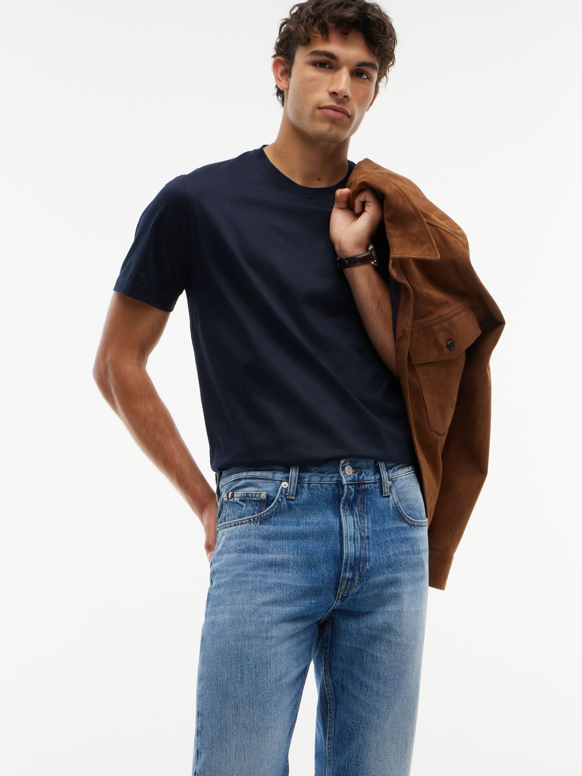 Dover Regular Straight Faded Jeans — Denim