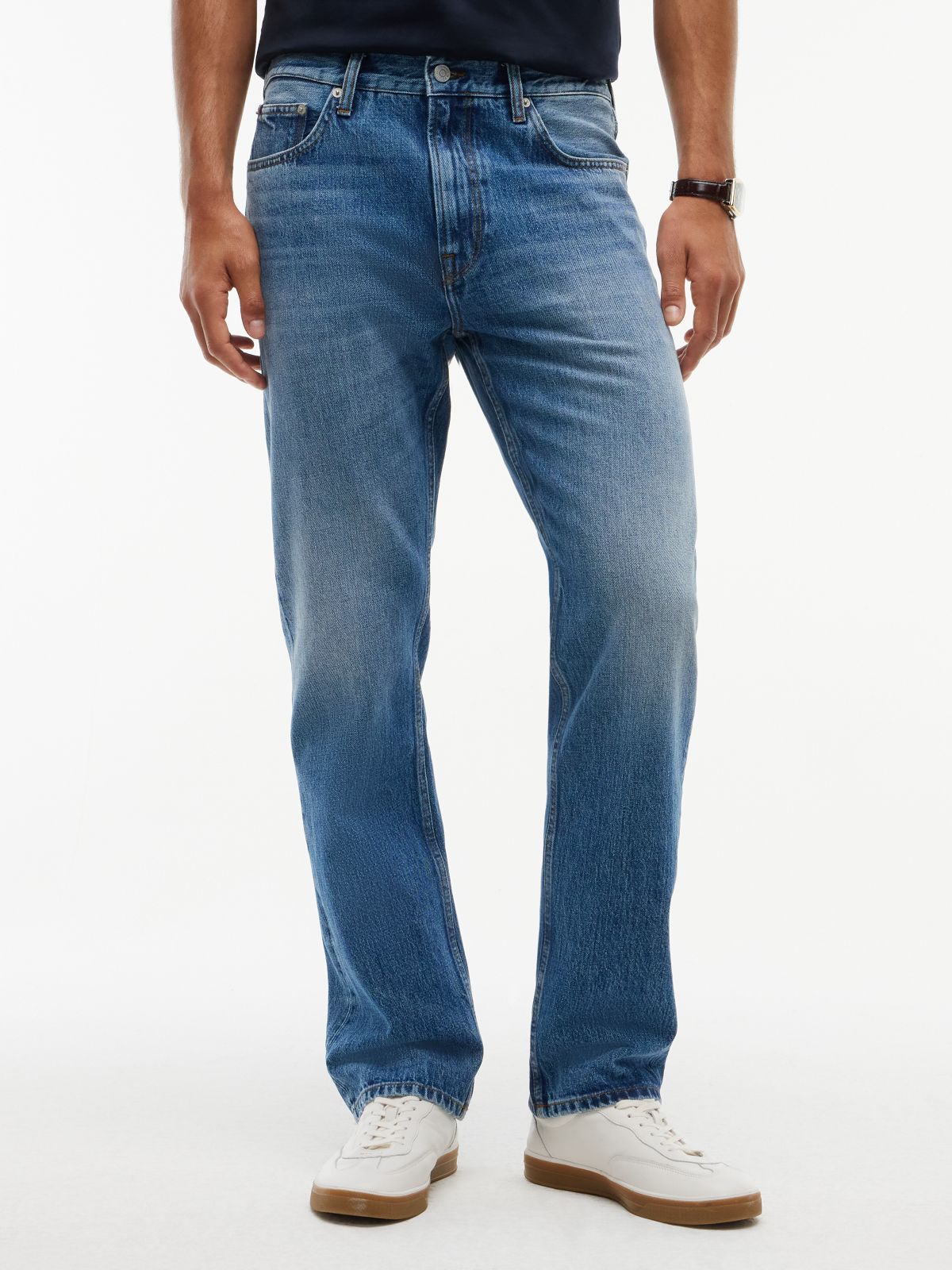 Dover Regular Straight Faded Jeans — Denim