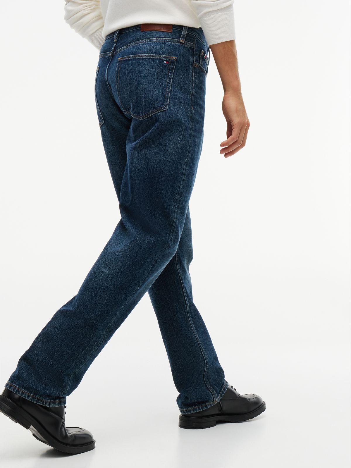 Dover Regular Straight Whiskered Jeans — Denim