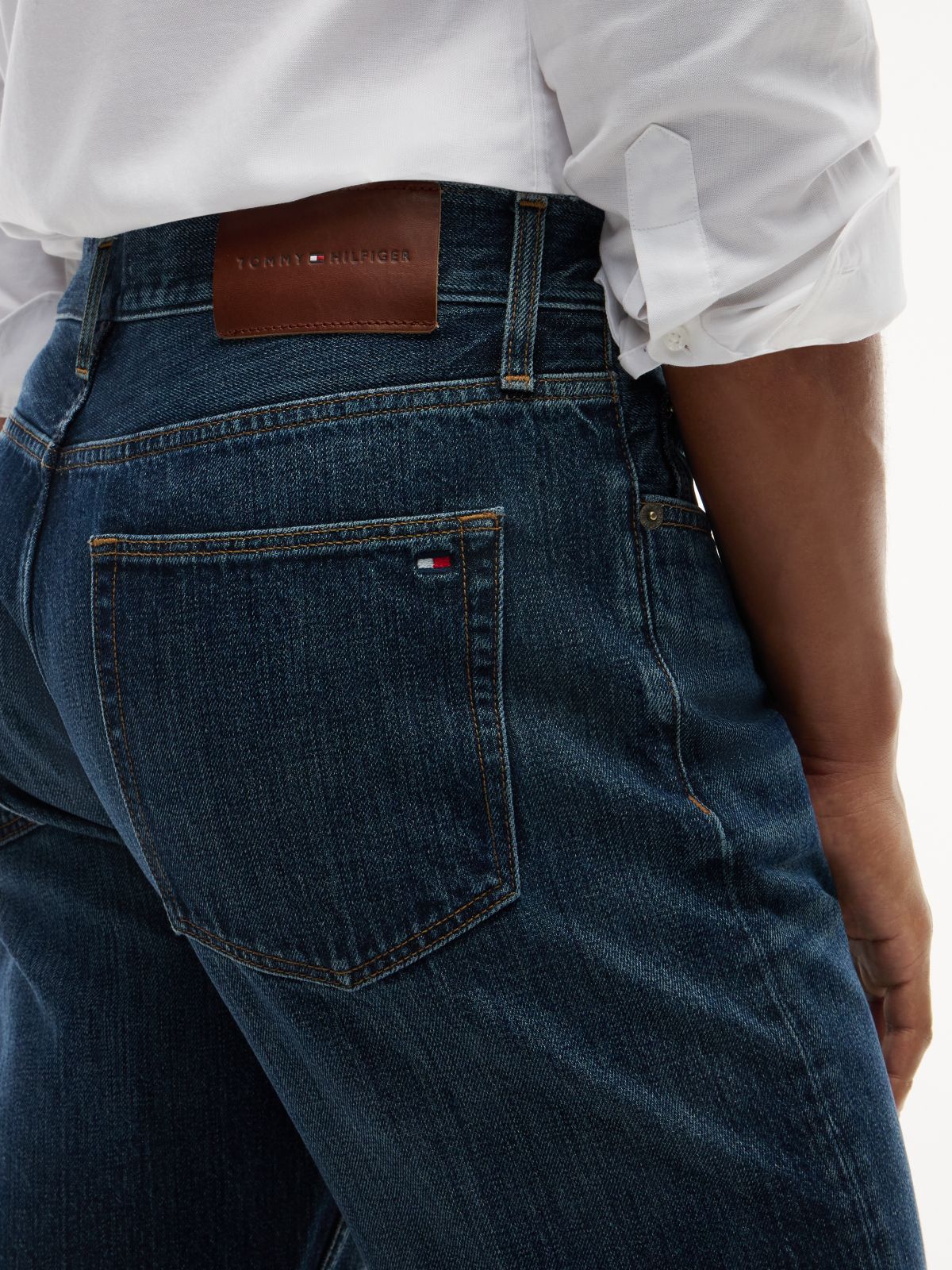 Dover Regular Straight Whiskered Jeans — Denim