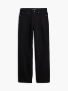 River Relaxed Straight Black Jeans — Denim 7