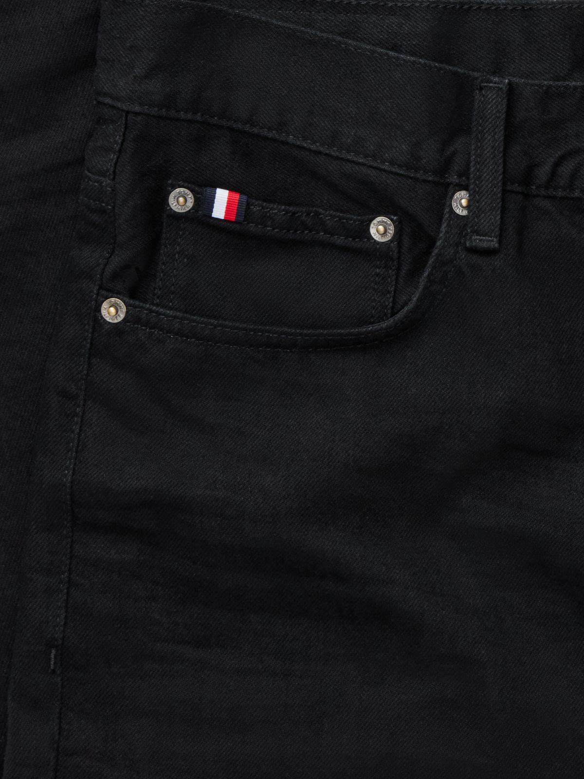River Relaxed Straight Black Jeans — Denim
