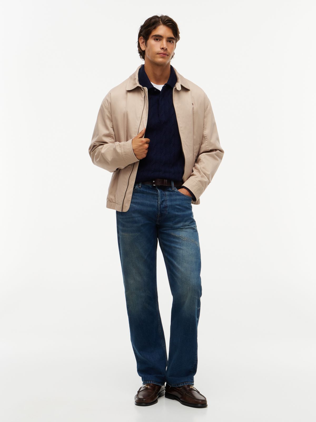 Dover Regular Straight Faded Jeans — Denim