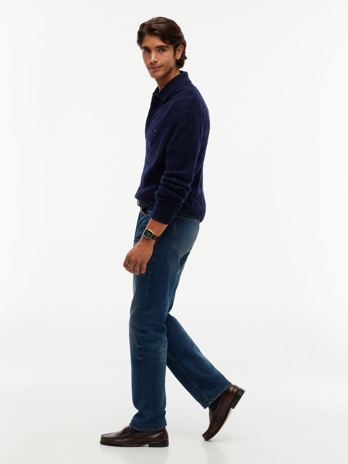 Dover Regular Straight Faded Jeans — Denim