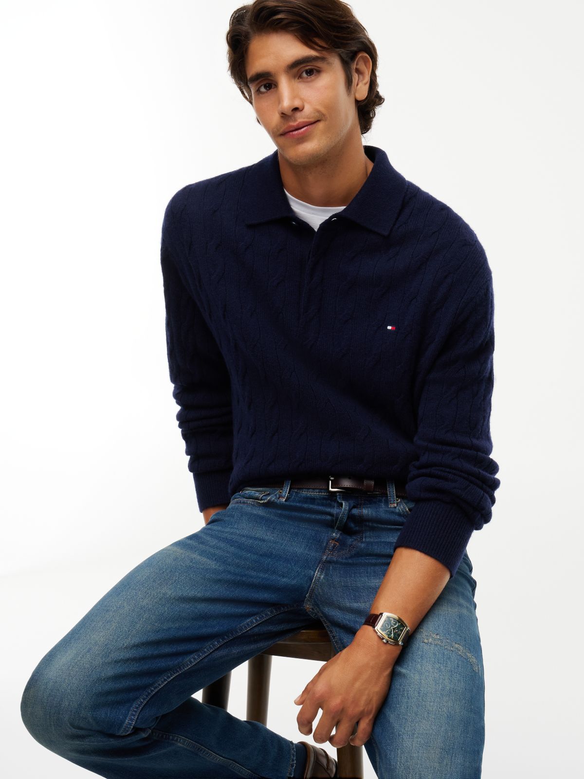 Dover Regular Straight Faded Jeans — Denim