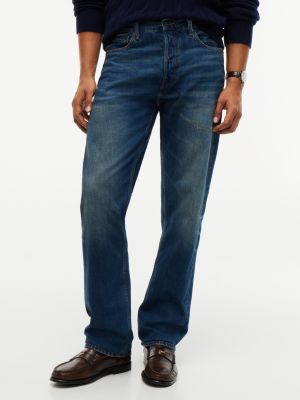 denim dover regular straight faded jeans for men tommy hilfiger