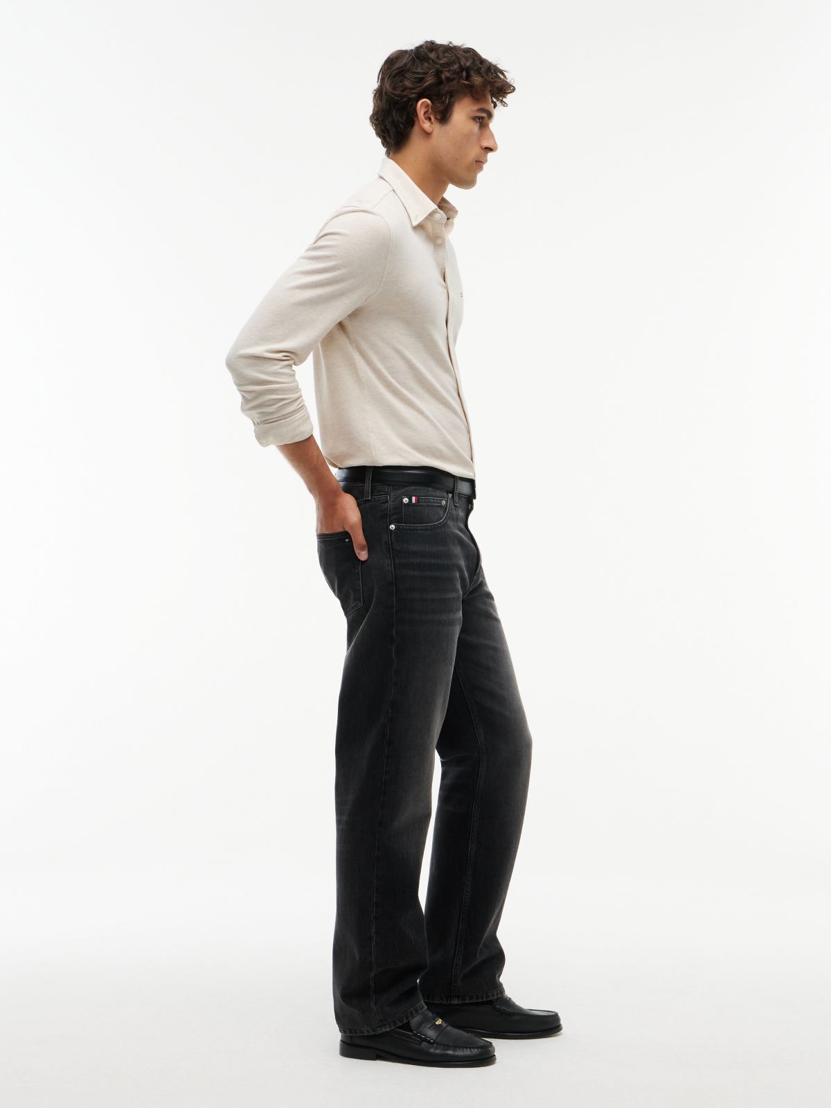 Dover Regular Straight Whiskered Jeans — Denim