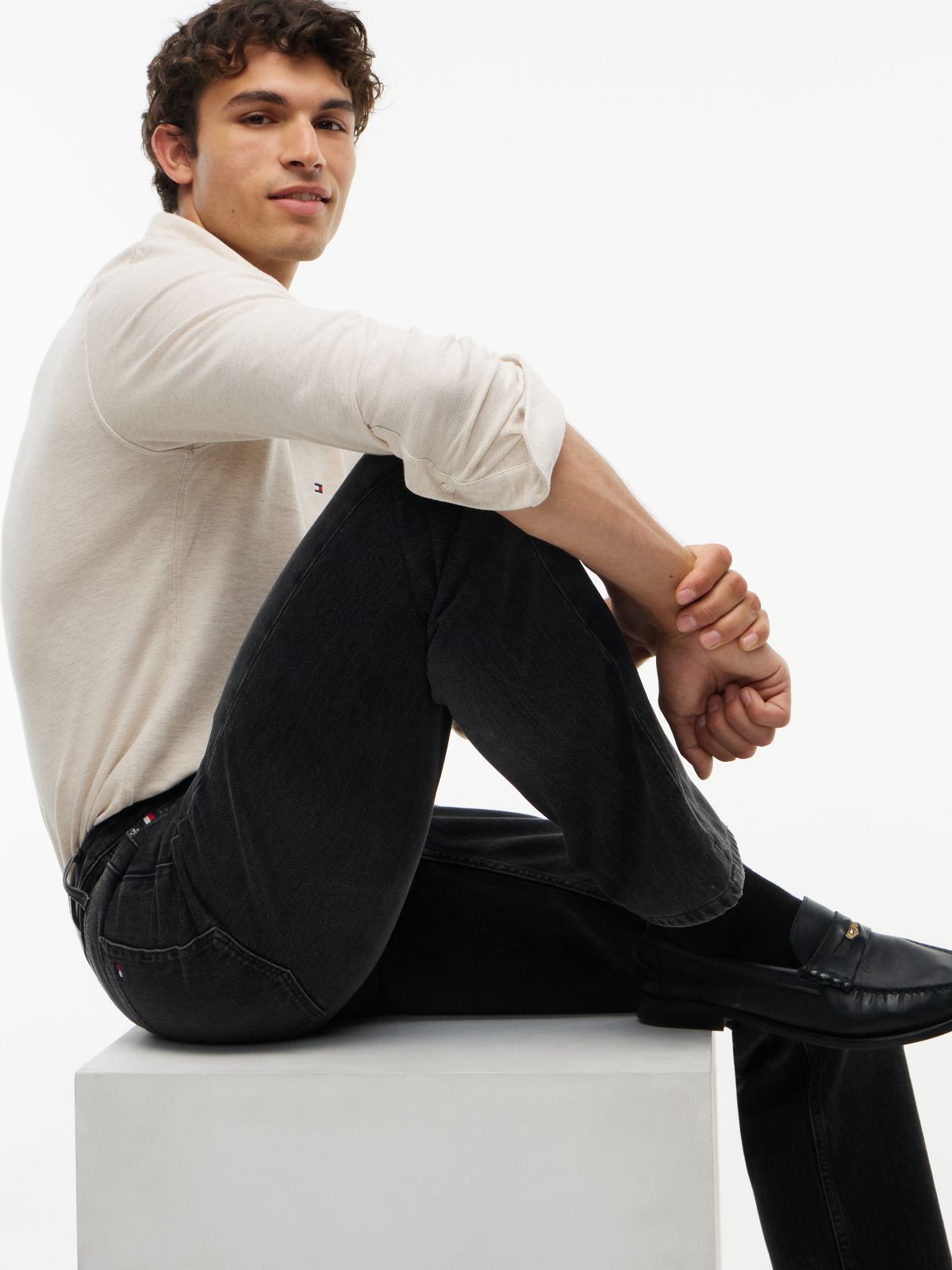 Dover Regular Straight Whiskered Jeans — Denim