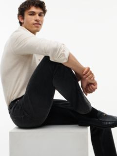 Dover Regular Straight Whiskered Jeans — Denim 4