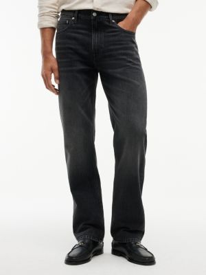 denim dover regular straight jeans mit whisker-effekt für herren - tommy hilfiger