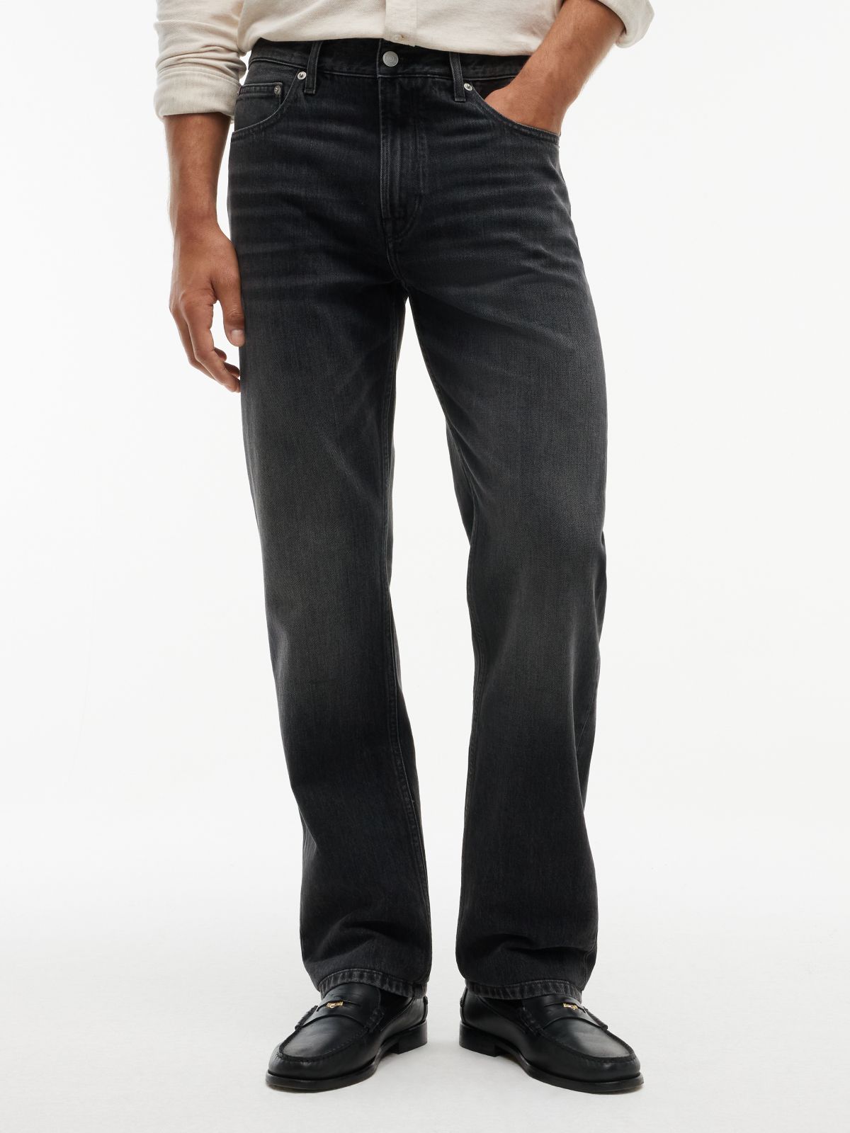 Dover Regular Straight Whiskered Jeans — Denim