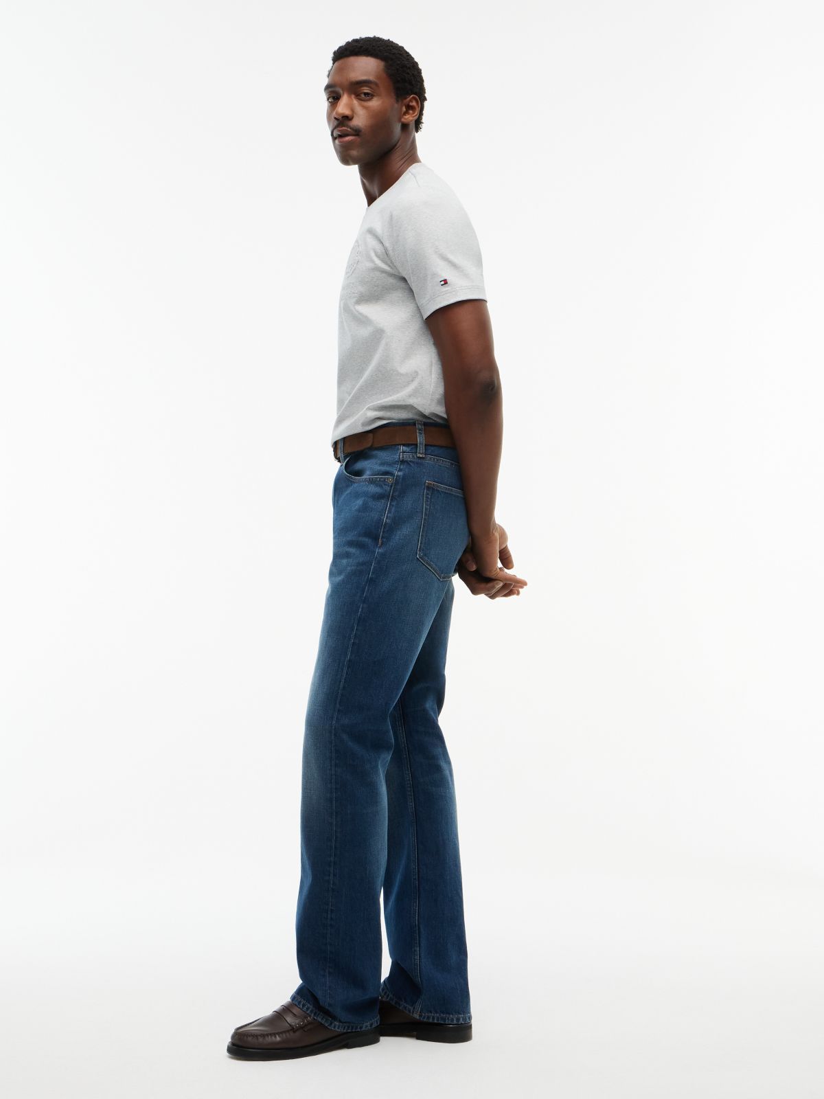 Warren Faded Bootcut Jeans — Denim