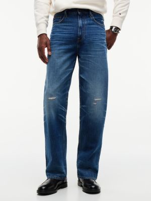denim river relaxed straight jeans voor heren - tommy hilfiger