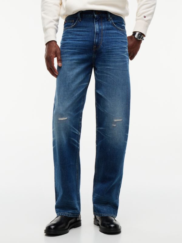 River Relaxed Straight Leg Jeans — Denim