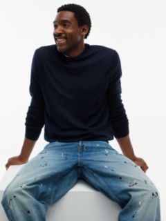 Grand Embroidery Loose Jeans — Denim 4