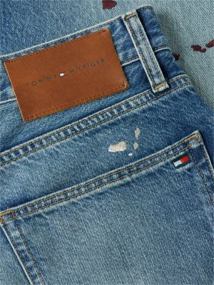 denim grand embroidery loose jeans for men tommy hilfiger