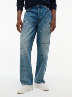 Grand Embroidery Loose Jeans — Denim 1