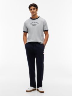 Logo Textured Jersey Ringer T-Shirt — Grey 2