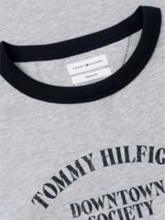 Logo Textured Jersey Ringer T-Shirt — Grey 6