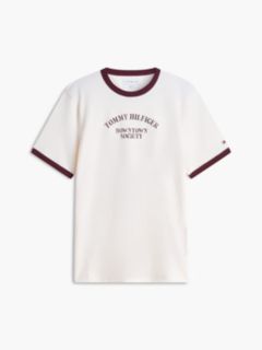 Logo Textured Jersey Ringer T-Shirt — Yellow 5