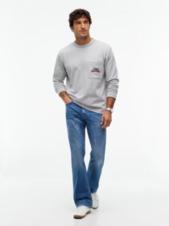 Varsity Logo Pocket Relaxed Long-Sleeve T-Shirt — Grey 2