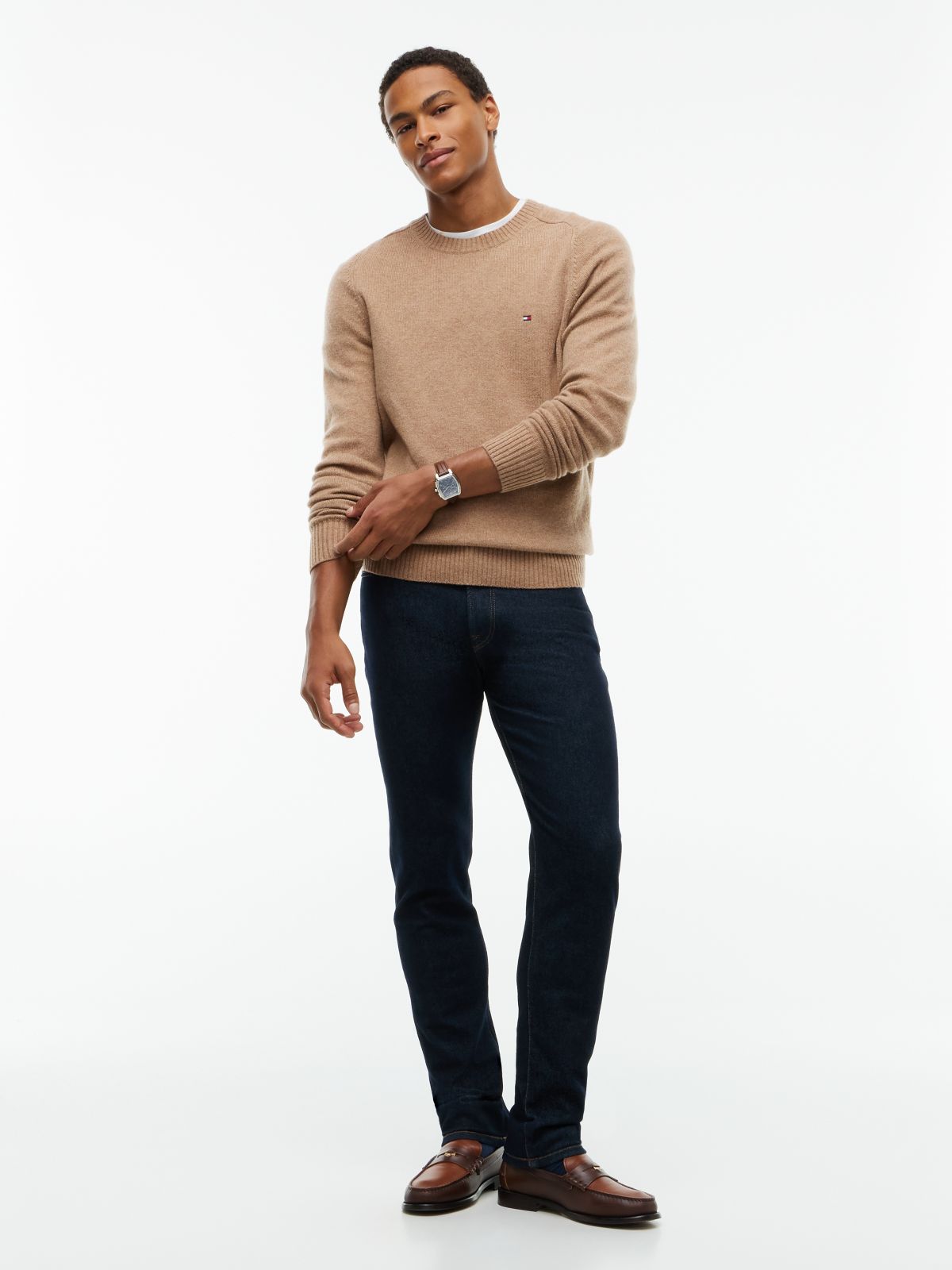Denton Slim Straight Jeans — Denim