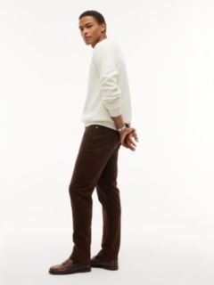 Denton Slim Straight Garment Dyed Jeans — Brown 3