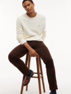 Denton Slim Straight Garment Dyed Jeans — Brown 5