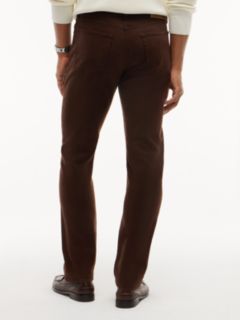 Denton Slim Straight Garment Dyed Jeans — Brown 6