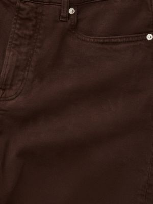 brown denton slim straight garment dyed jeans for men tommy hilfiger