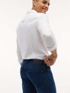 Denton Slim Straight Faded Jeans — Denim 5