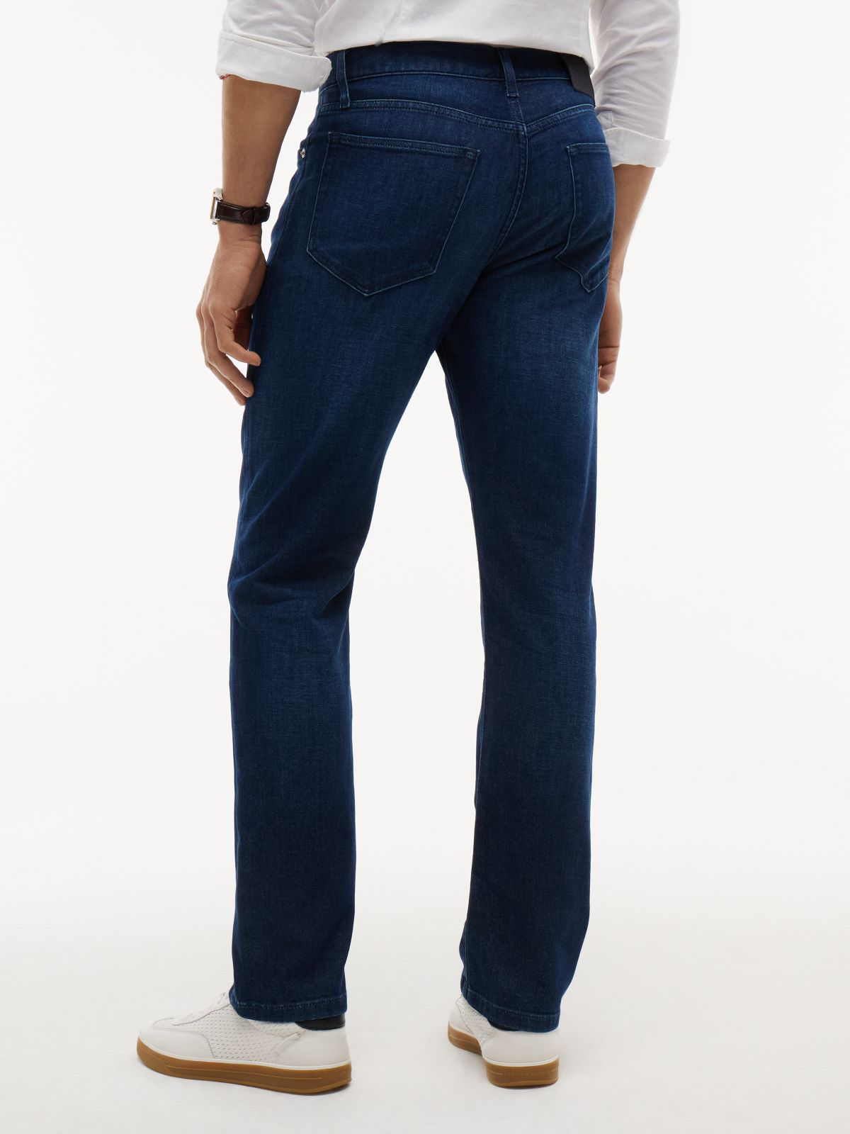 Denton Slim Straight Faded Jeans — Denim