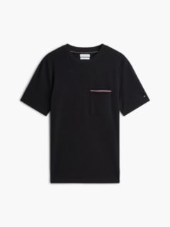 Global Stripe Pocket Pique T-Shirt — Black 5