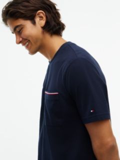 Global Stripe Pocket Pique T-Shirt — Blue 3