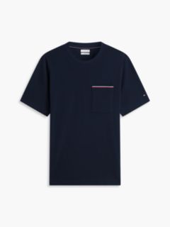 Global Stripe Pocket Pique T-Shirt — Blue 5