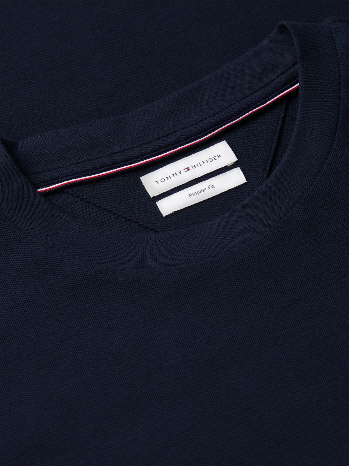 Global Stripe Pocket Pique T-Shirt — Blue