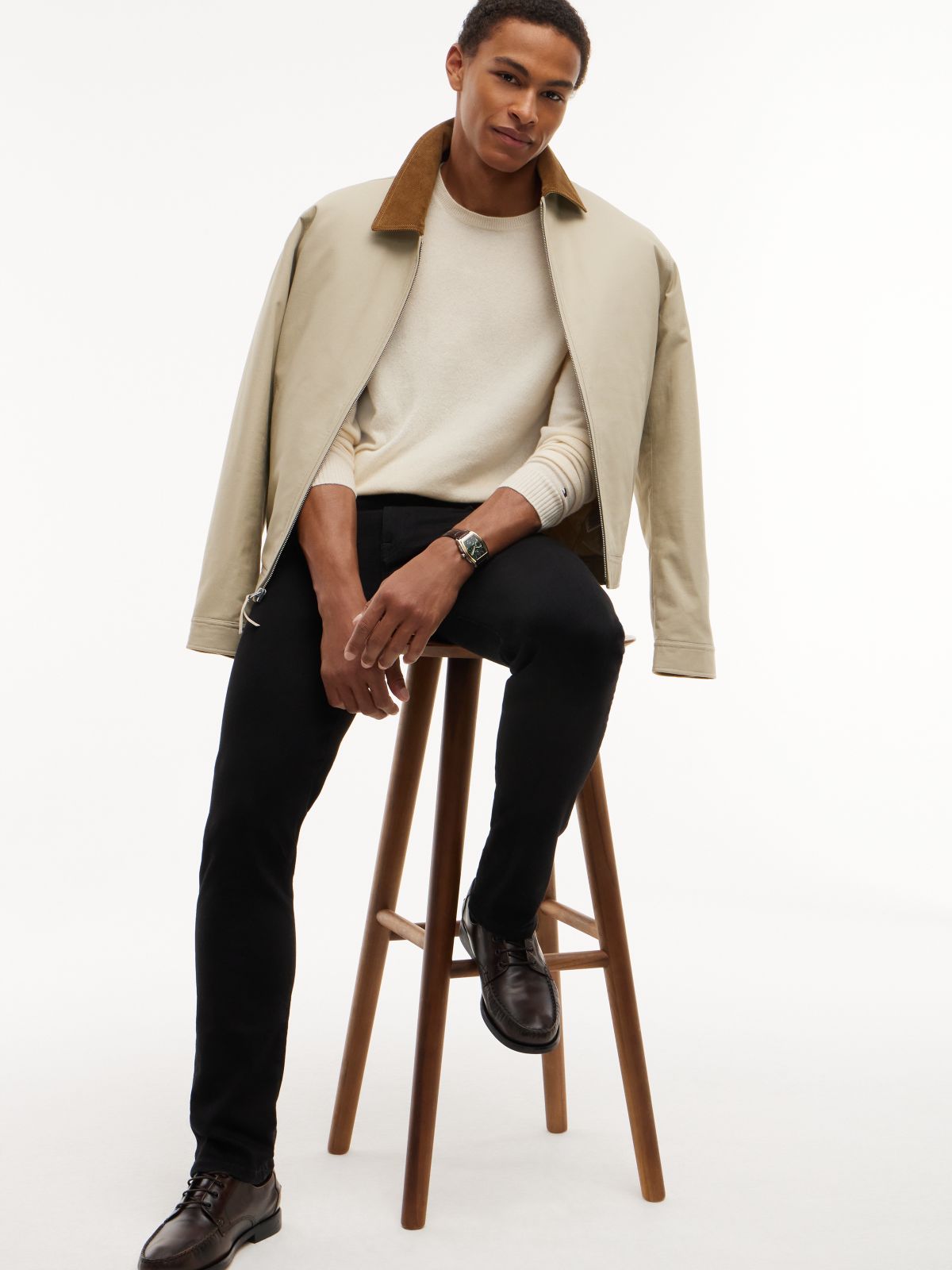 Bleeker Slim Black Jeans — Denim