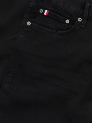 denim bleeker schwarze slim jeans für herren - tommy hilfiger