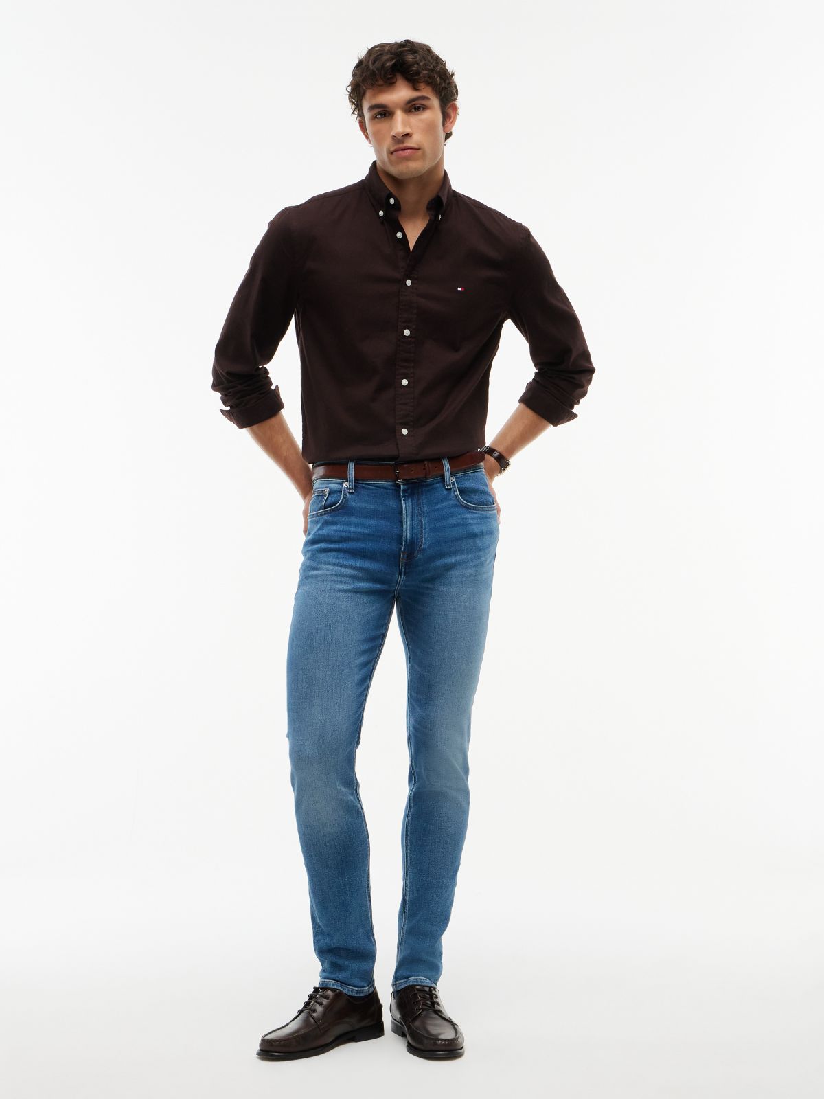Bleecker Faded Slim Jeans — Denim