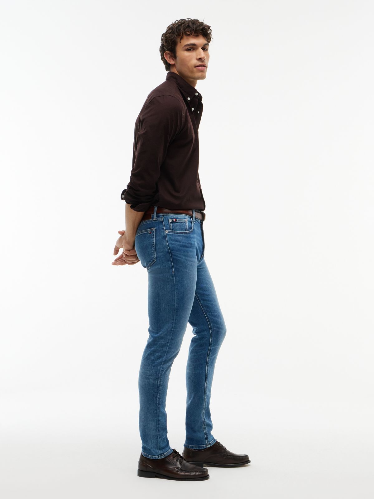Bleecker Faded Slim Jeans — Denim