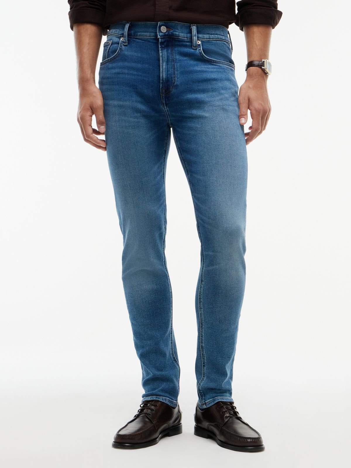 Bleecker Faded Slim Jeans — Denim
