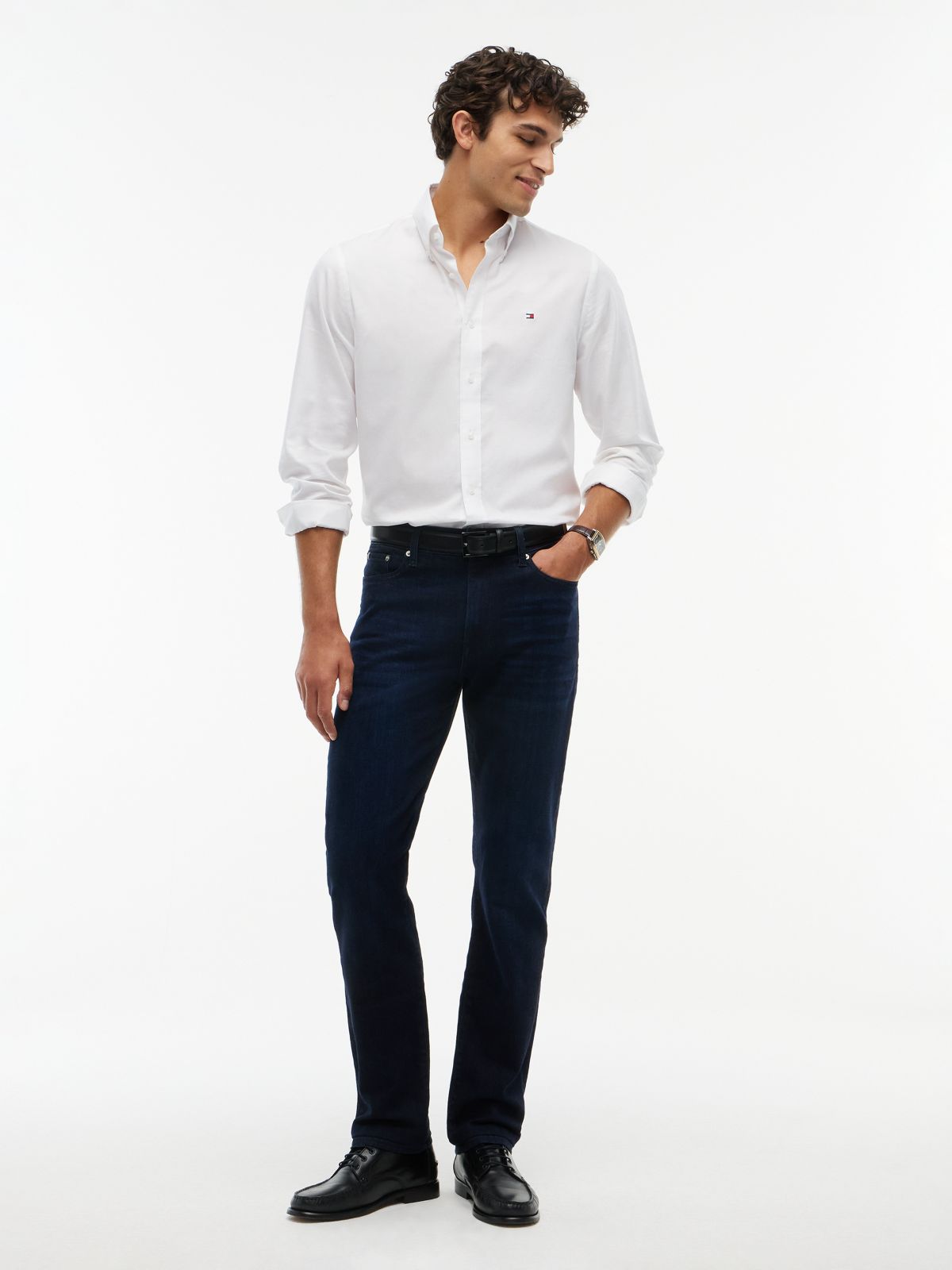 Denton Slim Straight Jeans — Denim