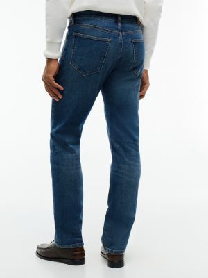 denim denton slim straight leg jeans mit whisker-effekt für herren - tommy hilfiger